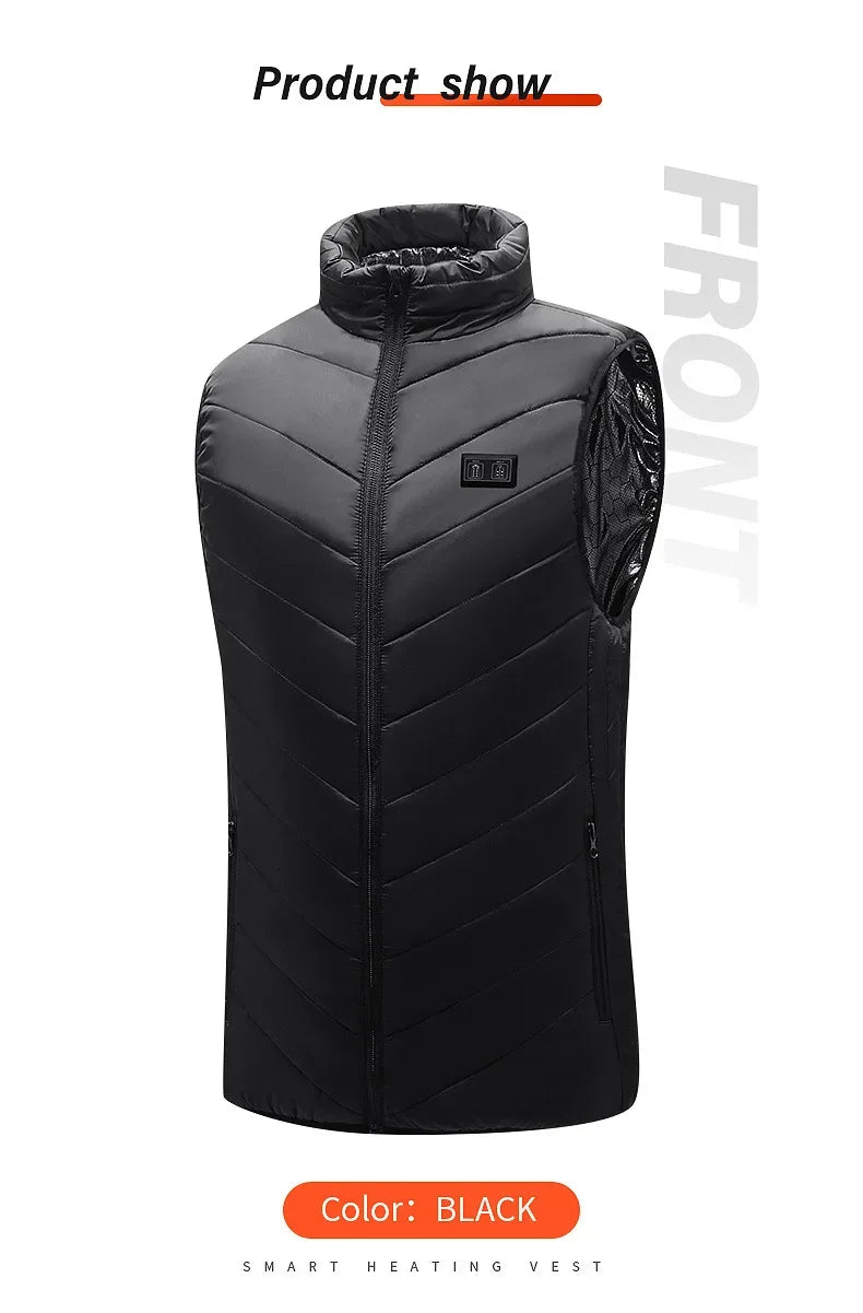 21 Heated Vest Zones Electric Heated Jackets Men Women Sportswear Heated Coat Graphene Heat Coat USB Heating Jacket For Camping