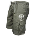 Summer Men's Casual Shorts Men's Loose Multi-Pocket Beach Casual Shorts Funny Western Dragon Printed Work Shorts