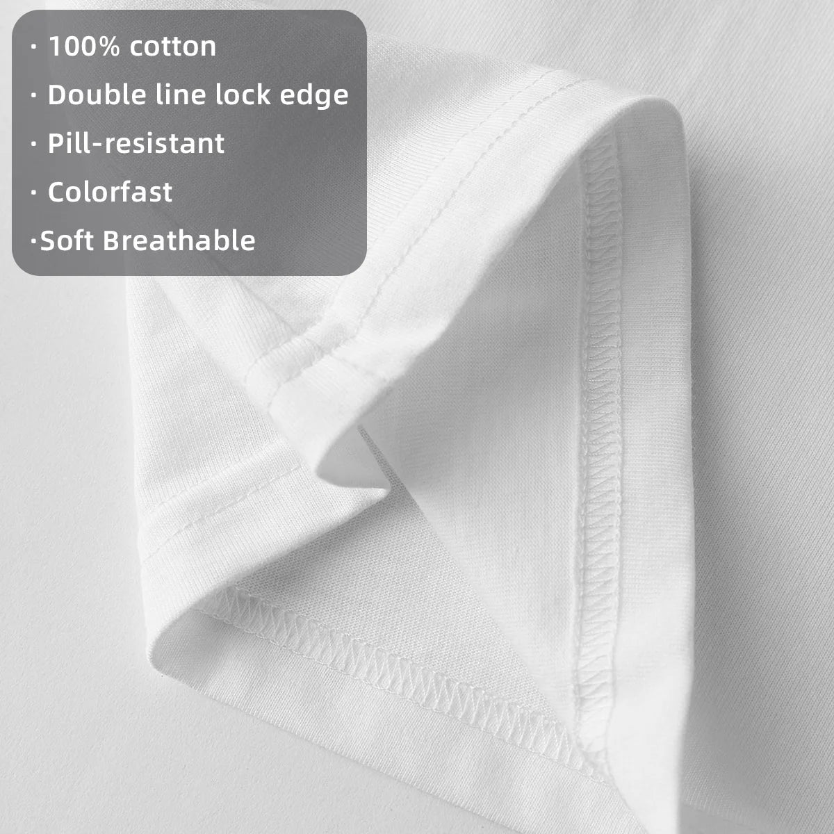 Camiseta gráfica para hombre, 100% algodón, cuello redondo, transpirable, de manga corta, resistente a la decoloración y a la formación de bolitas.
