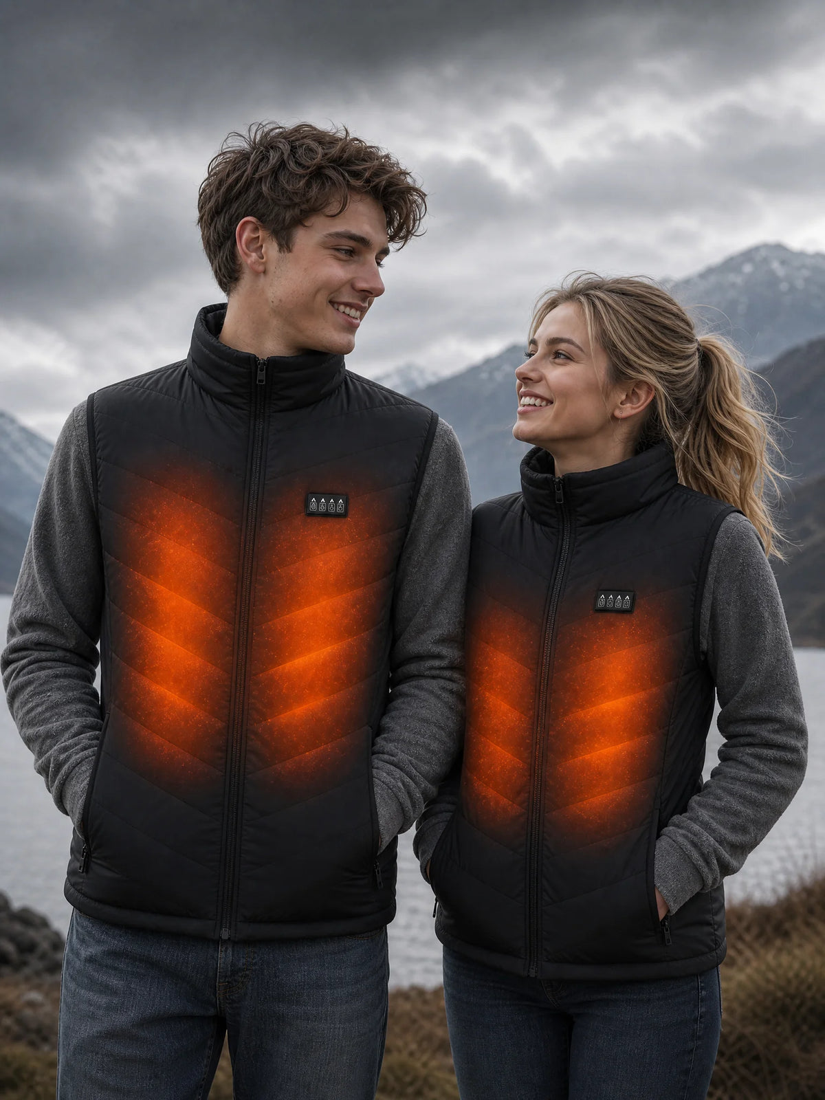 Unisex Smart Electric Heating Vest, the Top Choice for Christmas and Birthday Gifts, Men's Thermal Heating Vest, Winter Outdoor Thermal Jacket Suitable for Camping, Hiking, and Commuting (Power Bank Not Included)