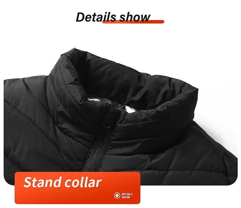 21 Heated Vest Zones Electric Heated Jackets Men Women Sportswear Heated Coat Graphene Heat Coat USB Heating Jacket For Camping