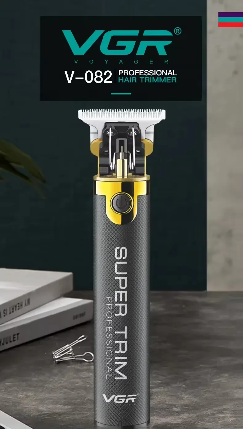 VGR Hair Trimmer Professional Clippers Electric Haircut Machine T9 Rechargeable Barber Clippers Metal Hair Trimmer for Men V-082 - Imagen 9