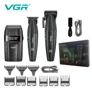 VGR Hair Trimmer Professional Hair Clippers Trimmer Hair Cutting Machine 9000 RPM Haircut Barber Cordless Trimmer for Men V-640