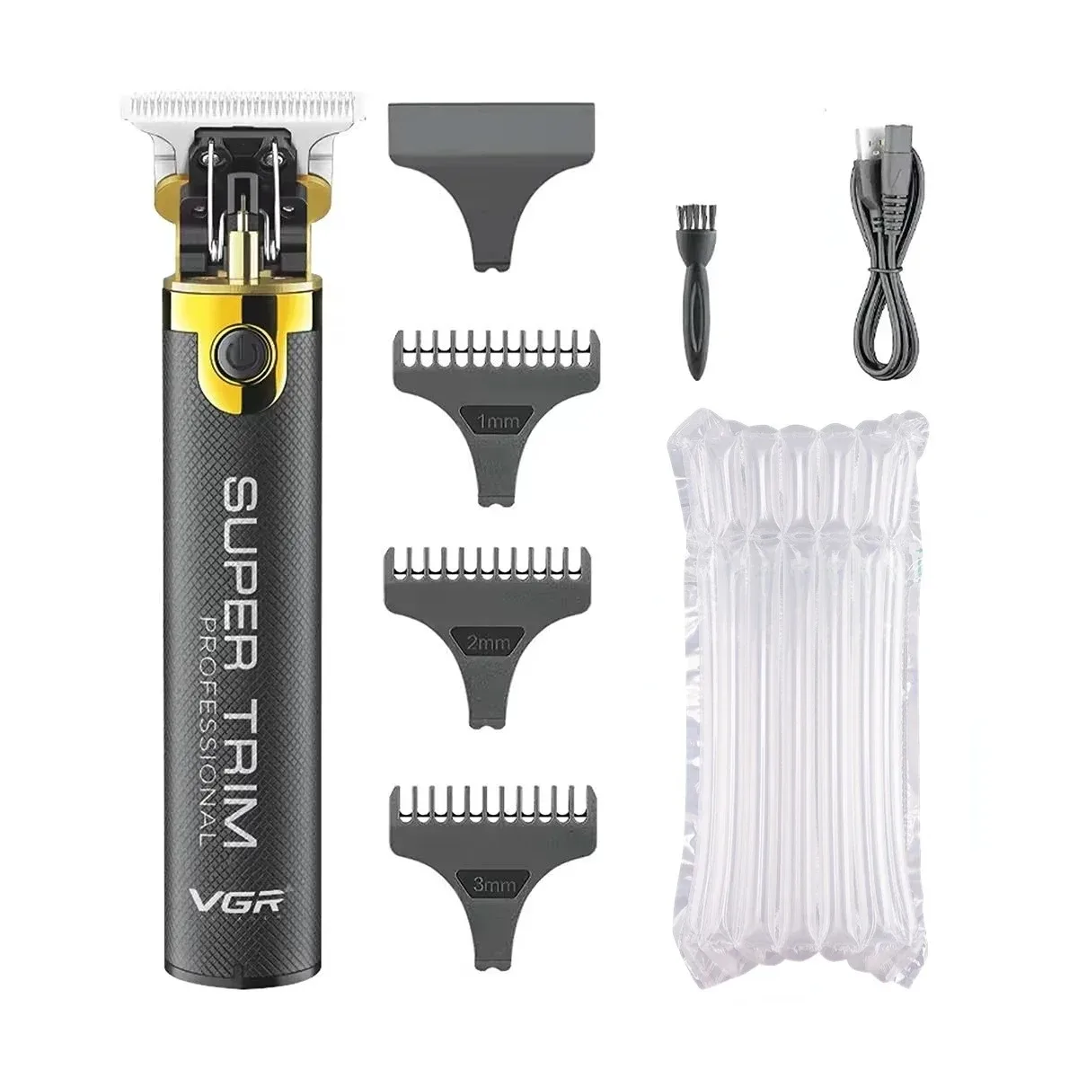 VGR Hair Trimmer Professional Clippers Electric Haircut Machine T9 Rechargeable Barber Clippers Metal Hair Trimmer for Men V-082 - Imagen 7
