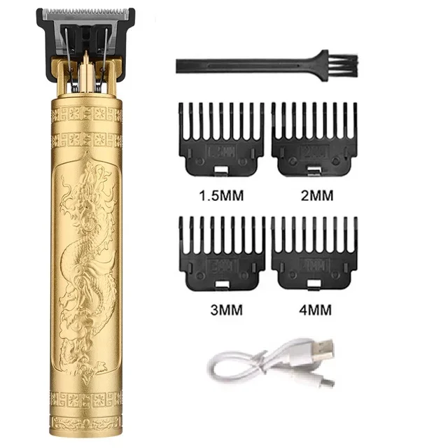 Recortadora de Barba y Pelo T9 Profesional Inalámbrica – Estilo Retro, Corte Perfecto - Imagen 24