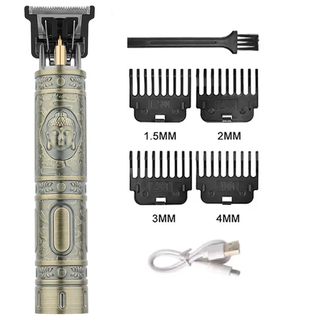 Recortadora de Barba y Pelo T9 Profesional Inalámbrica – Estilo Retro, Corte Perfecto - Imagen 25