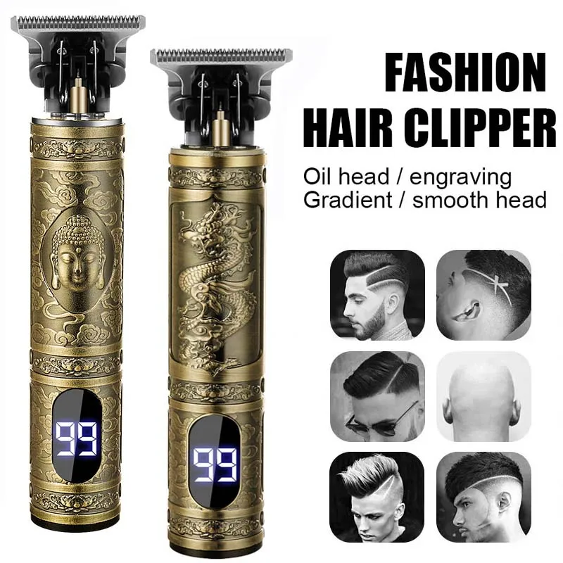 Recortadora de Barba y Pelo T9 Profesional Inalámbrica – Estilo Retro, Corte Perfecto - Imagen 3